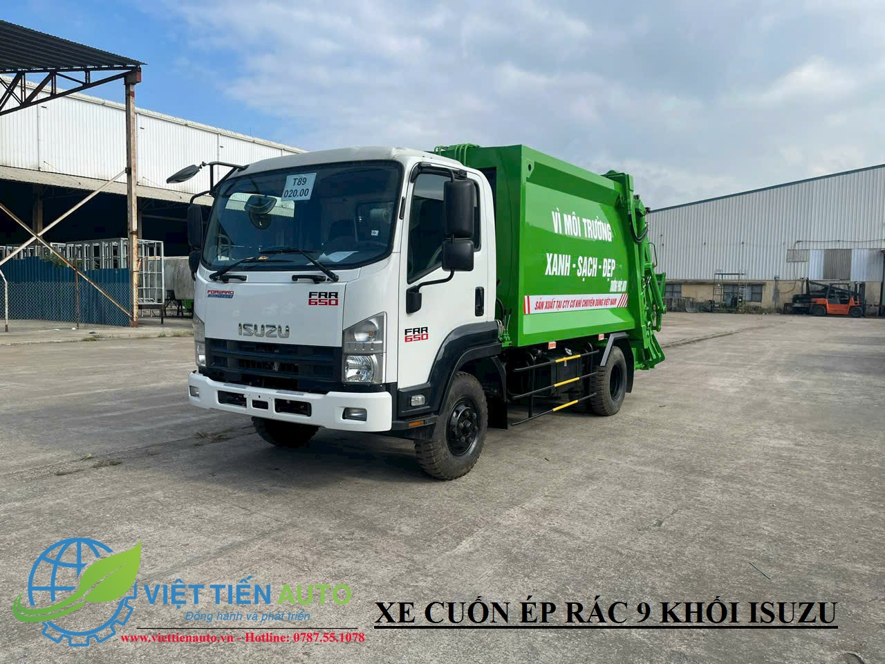 Xe ép rác 4 tấn thùng chứa rác 9 khối
